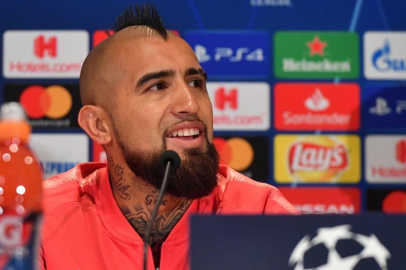 Vidal, durante la rueda de prensa.