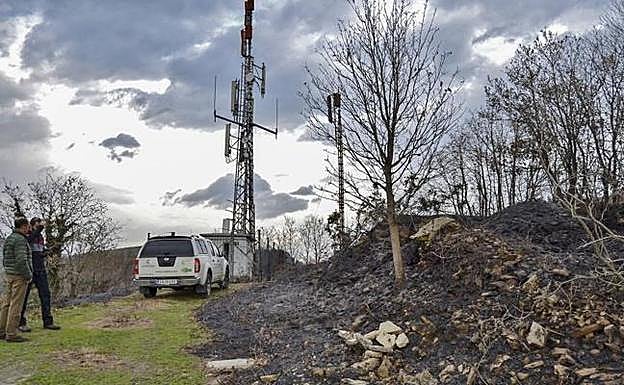 Imagen de archivo de un incendio forestal en la zona
