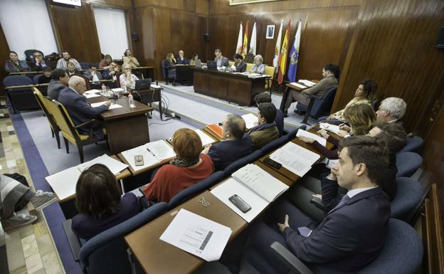 Pleno del Ayuntamiento de Santander.