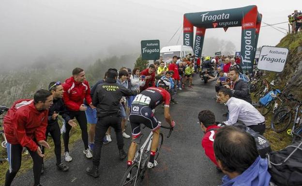 Contador rozó la victoria en Los Machucos en 2017 