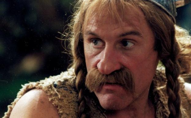 Depardieu, caracterizado como Obelix.