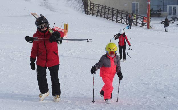 Así está la estación de Alto Campoo este sábado.