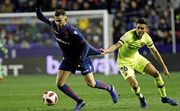 Chumi y Mayoral, en el Levante-Barça