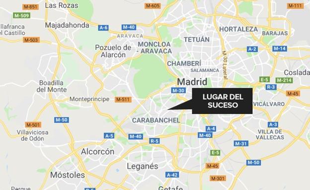 Herido muy grave tras ser apuñalado por su mujer en Madrid