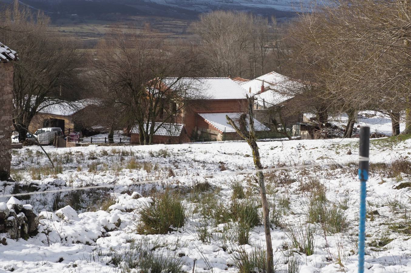 Así está el pueblo de Olea (Valdeolea) este lunes por la mañana