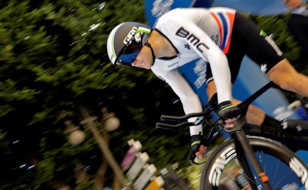 Boasson Hagen toma la salida en la crono. 