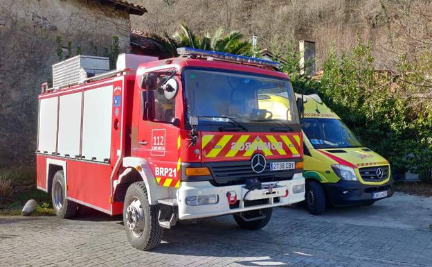 El 112 establece un retén en Selores para dar cobertura a las emergencias en Cabuérniga