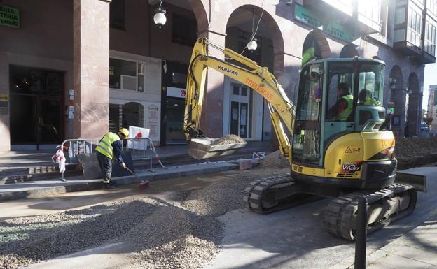 La ejecución del proyecto se ha iniciado junto a la Plaza Mayor.