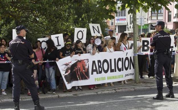 Imagen de archivo de una protesta de los animalistas. 