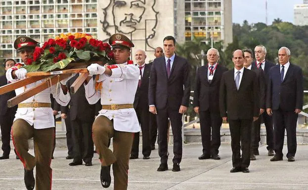 Pedro Sánchez en Cuba.
