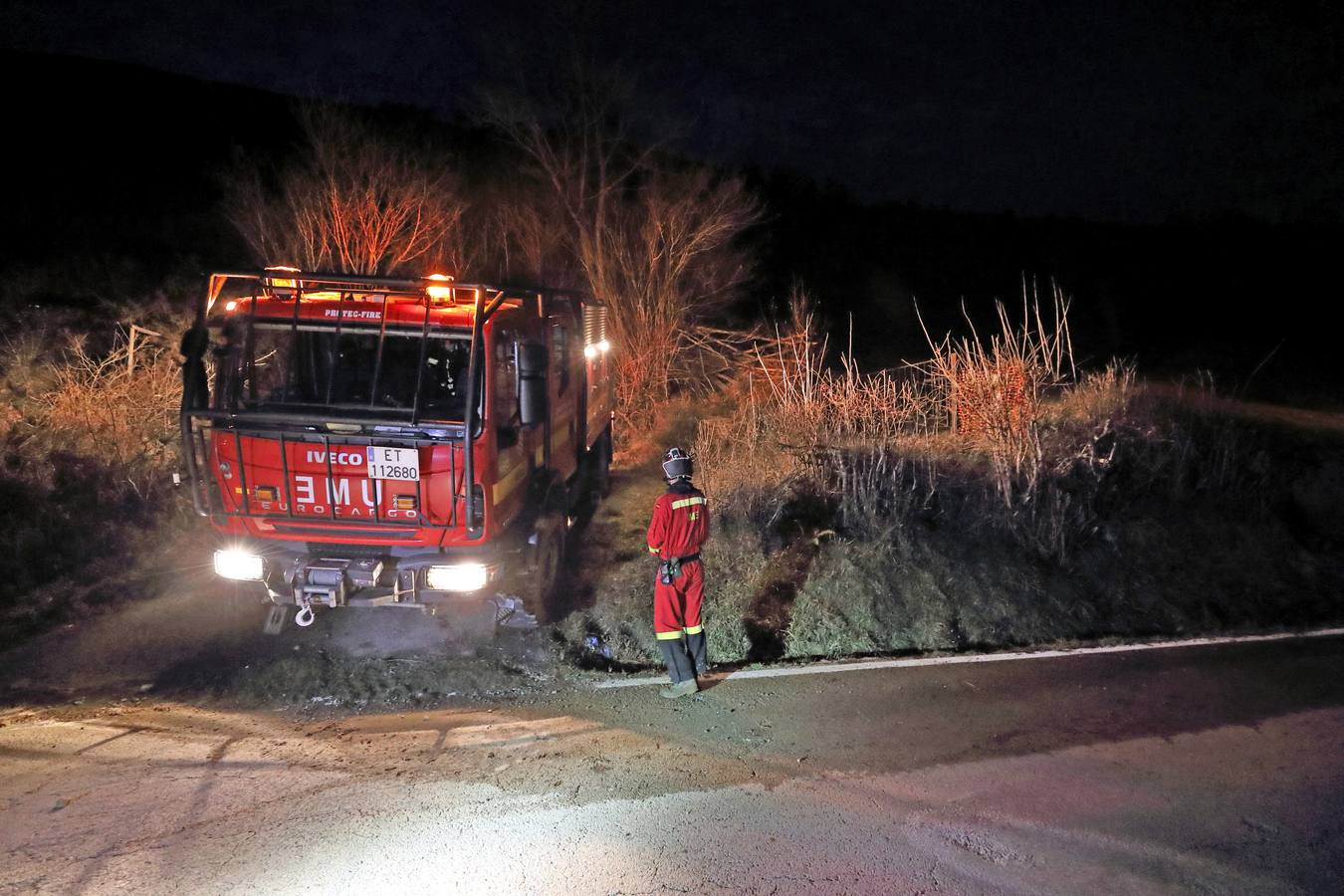 Fotos: Los incendios de Cabuérniga vistos desde el pueblo de Fresneda