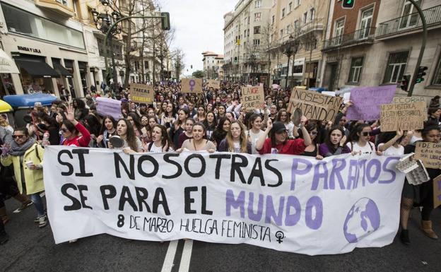 Una de las manifestaciones del año pasado en Santandercotera