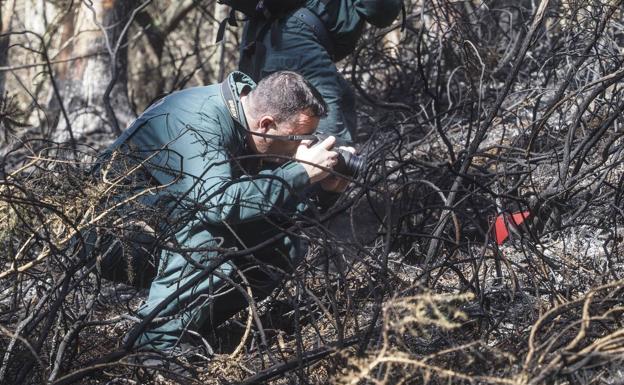 Investigadores en los montes de Ramales 