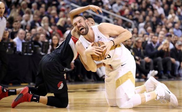 Marc Gasol, durante el partido. 