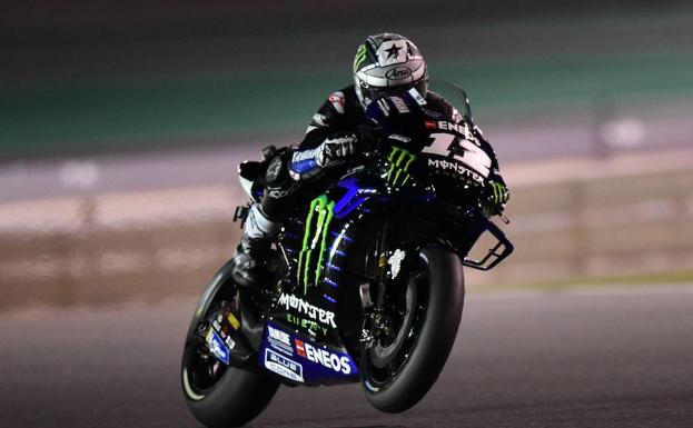 Maverick Viñales, en el circuito de Losail. 