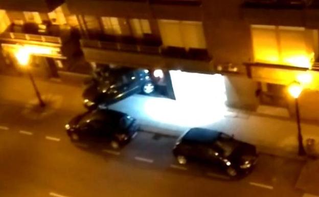 Imagen de un robo por alunizaje en Colindres.