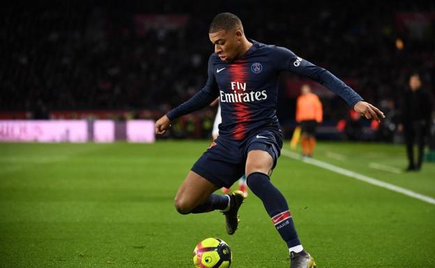 Kylian Mbappé, delantero del PSG. 