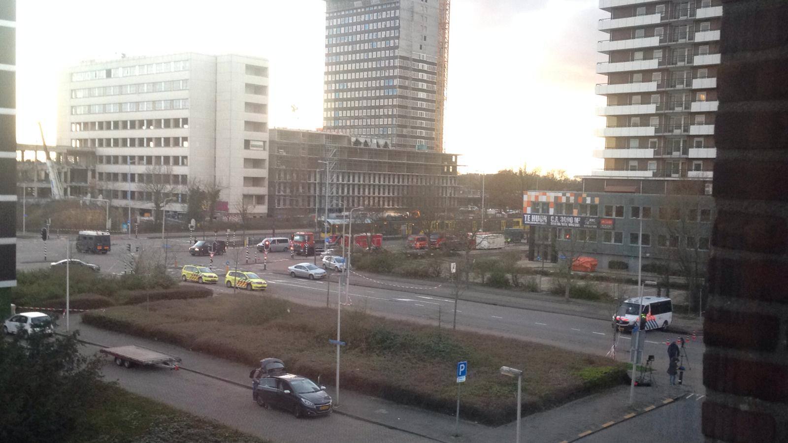 Vista desde su vivienda, a escasos metros de lo ocurrido.