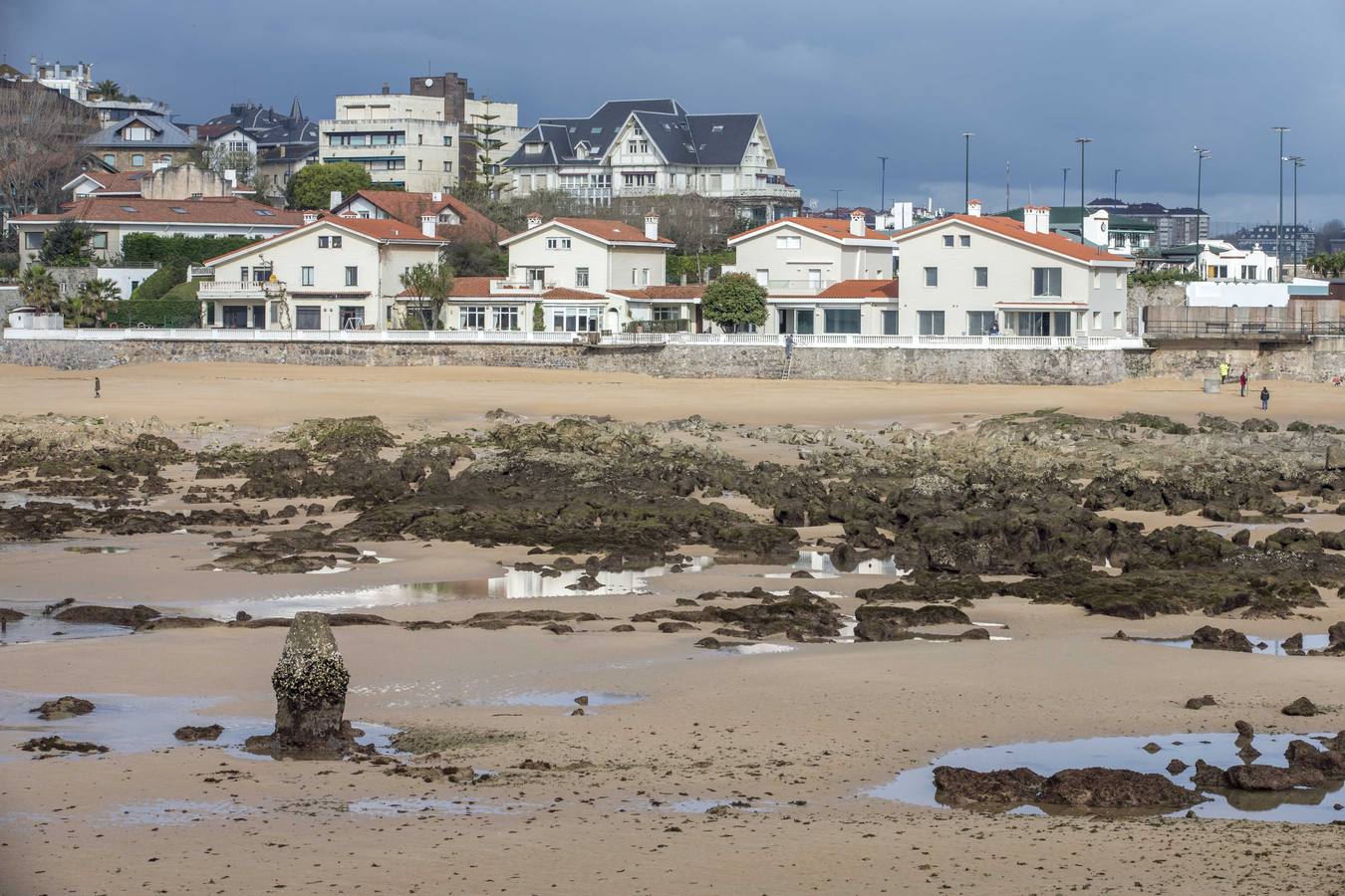 Fotos: La Playa de La Magdalena, ayer en la bajamar