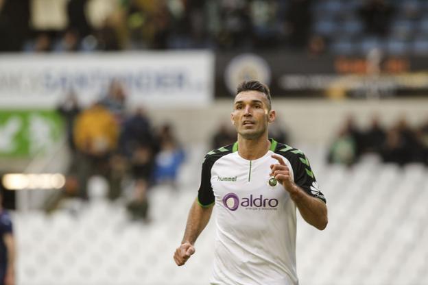 David Barral, durante el partido ante el Vitoria.