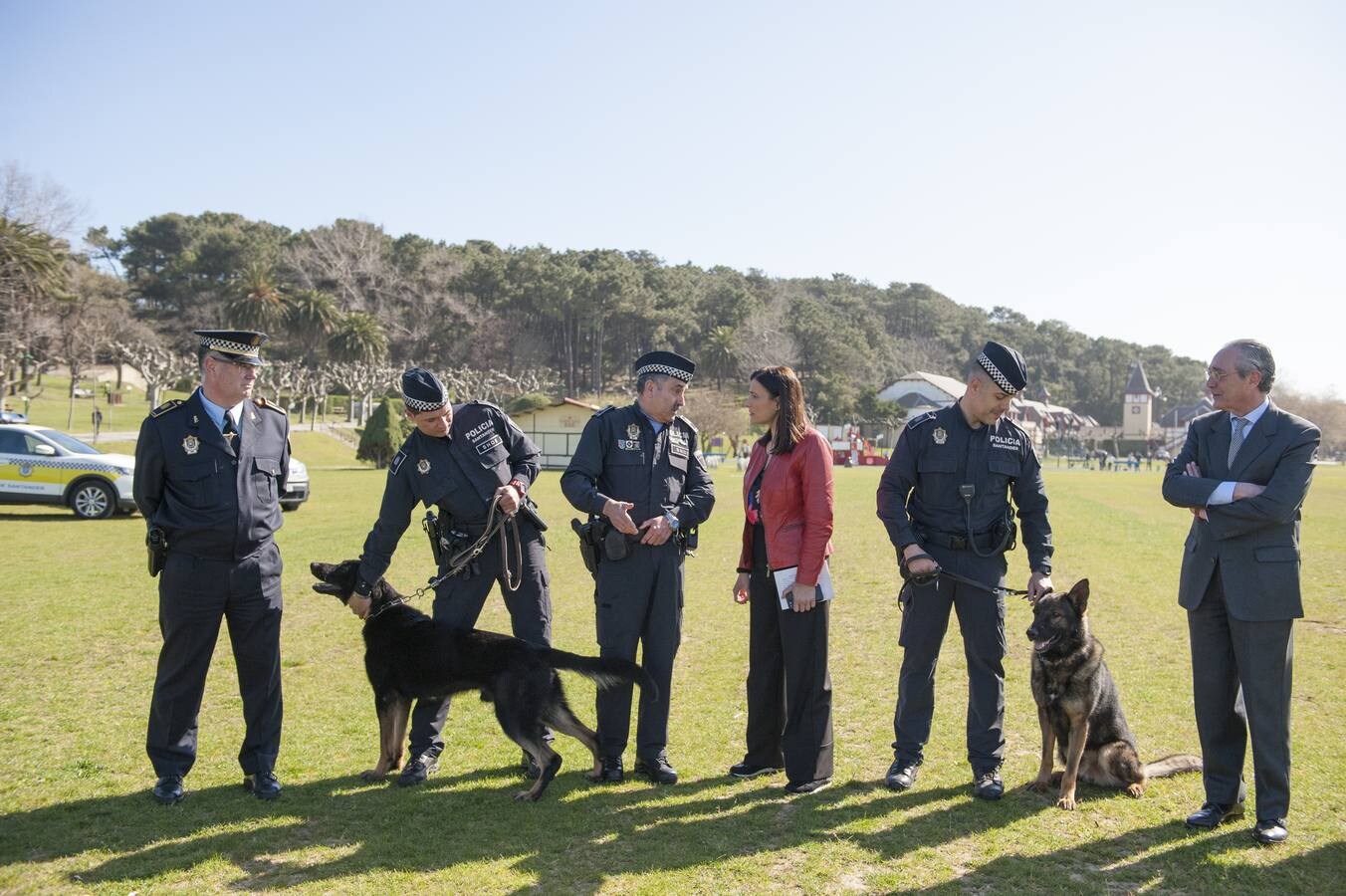 Presentación de la unidad canina de la Policía Local de Santander