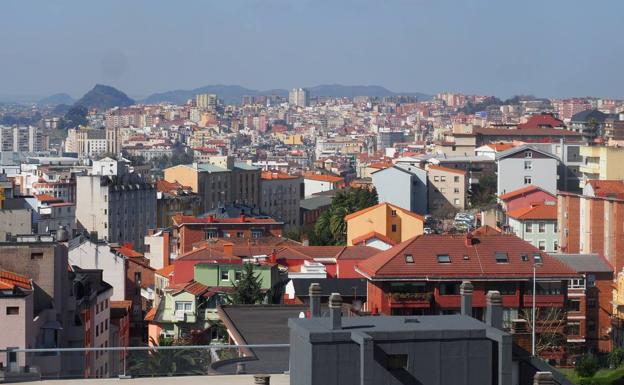 Vista aérea de Santander. 