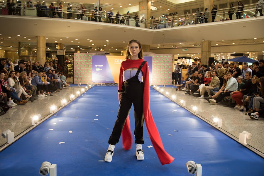 Gran éxito del 'fashion show' de los alumnos de moda de Cesine celebrado en El Corte Inglés