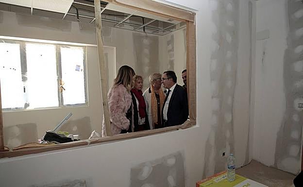 Imagen de archivo de las obras en el local