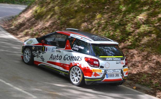 Dani Martínez, en plena competición en Guriezo. 