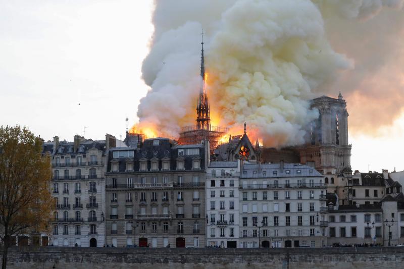 Fotos: El incendio de la catedral de Notre Dame, en imágenes