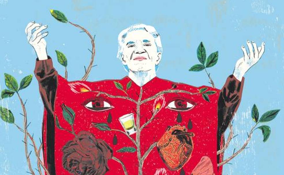 Dibujo original de Chavela Vargas de la ilustradora Sonia Puido para el libro 'Mujeres bacanas'