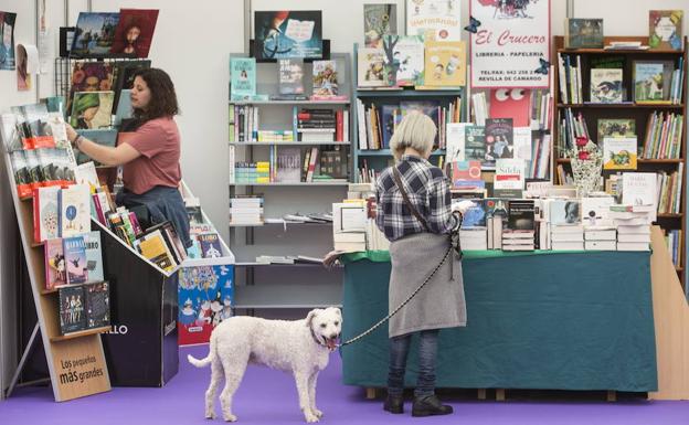 La anterior edición de la Feria del Libro en Santander. 