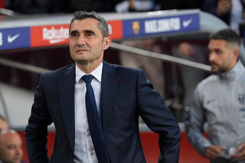 El técnico del Barcelona, Ernesto Valverde