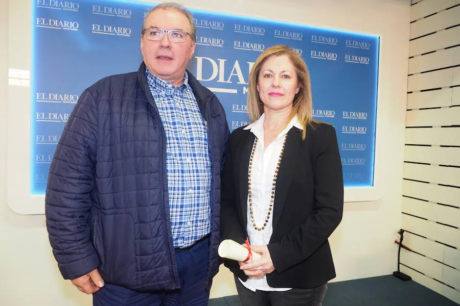 Panadería Parte (Maliaño). Recogieron el diploma Fernando y María Victoria Palazuelos.