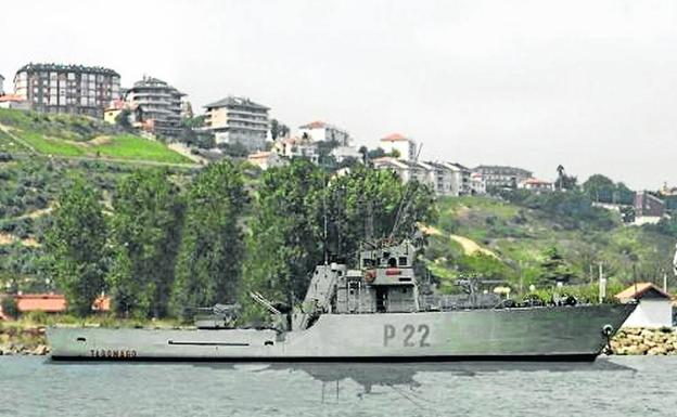 Infografía del Tagomago en la ría San Martín .