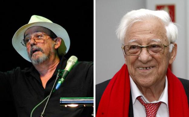 Silvio Rodríguez (izquierda) y el padre Ángel serán reconocidos este sábado.