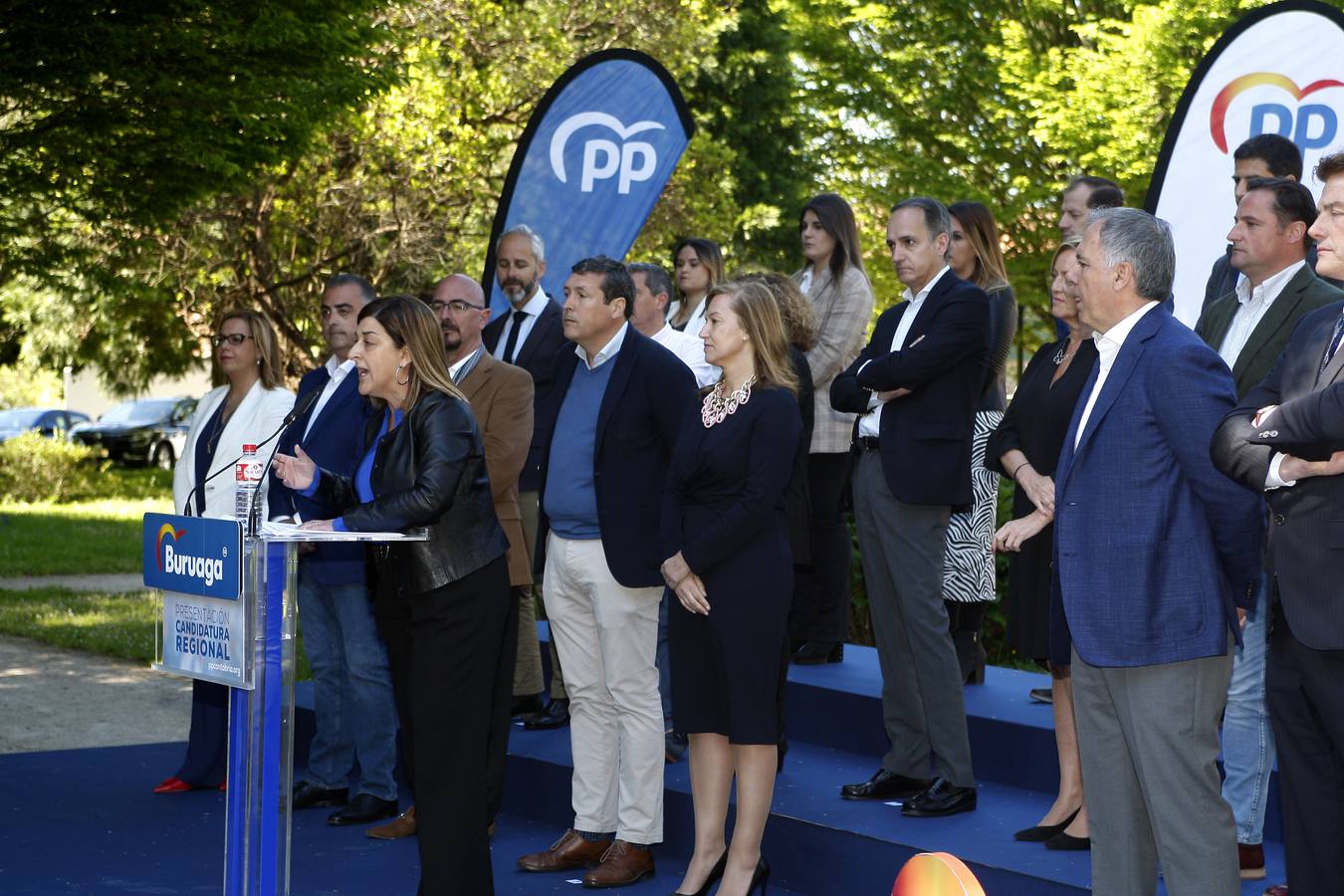 Los populares cántabros han presentado a sus candidatos en la Casa de Juntas de Puente San Miguel, en Reocín.