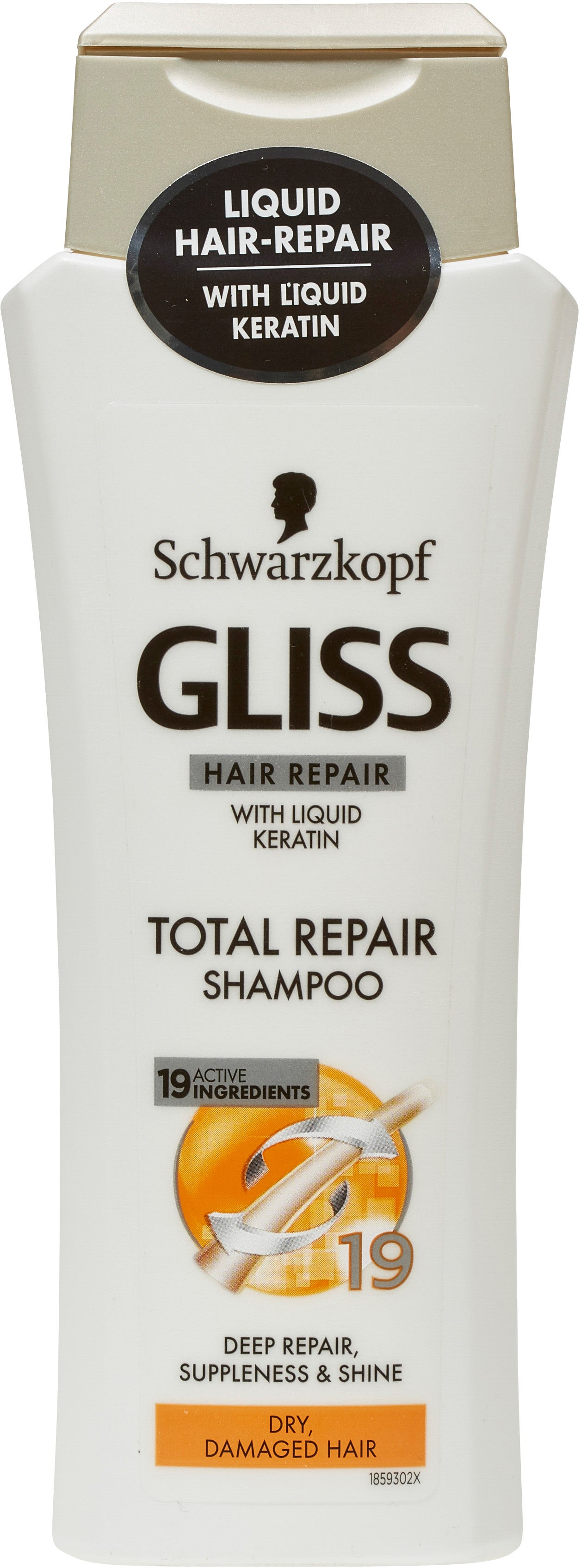 GLISS TOTAL REPAIR SHAMPOO | Contenido: 250 ml | Precio por 100ml: 1,08 € | Nota sobre 100: 68 