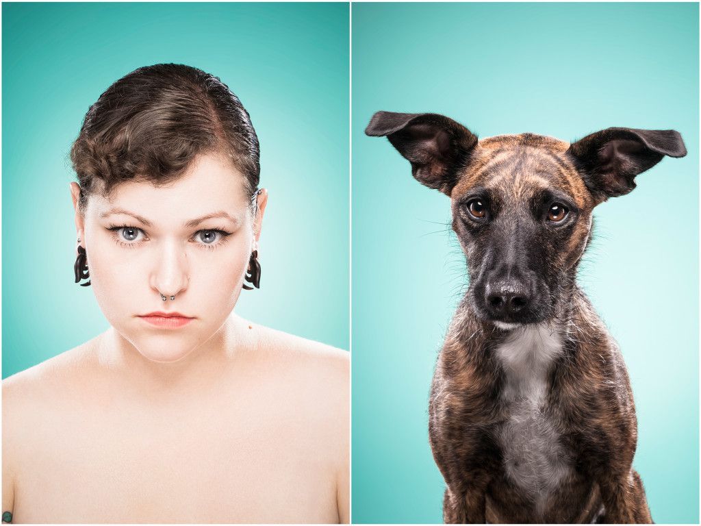 La fotógrafa alemana Ines Opifanti compara las expresiones faciales de las personas y sus amigos de cuatro patas. Así demuestra una curiosa tendencia en la gente, a la hora de escoger sus mascota, ya que muchas veces su elección recae en animales que se les parezcan