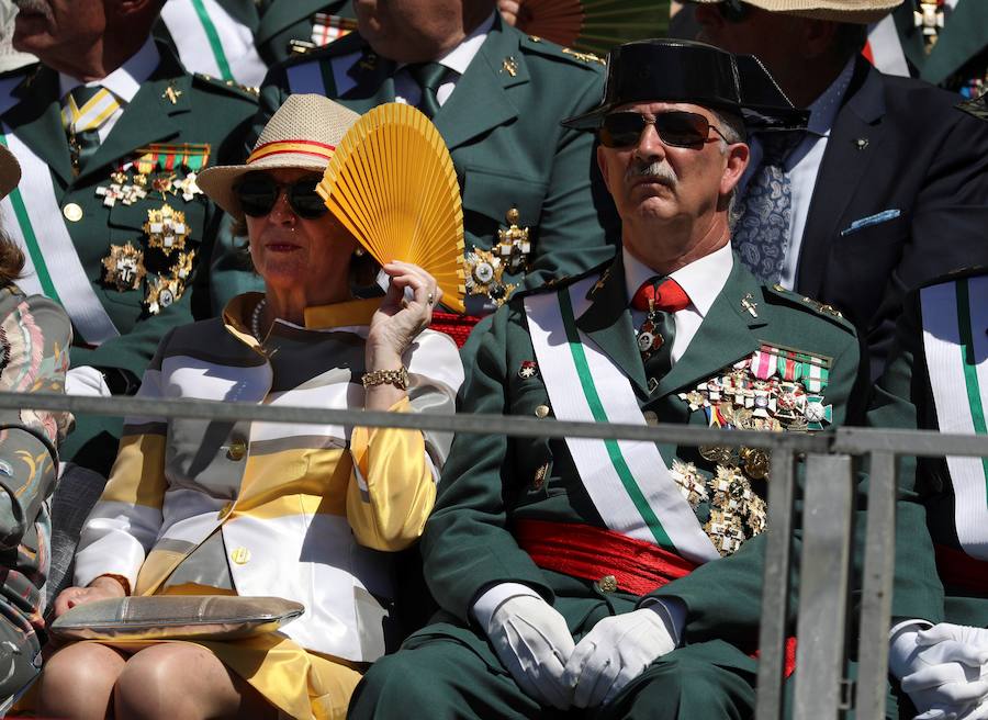 Los Reyes de España presiden en el Palacio de Oriente, en Madrid, los actos conmemorativos del 175 aniversario de la Guardia Civil.