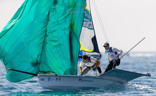 Botín y López lideran a los barcos europeos en Weymouth.