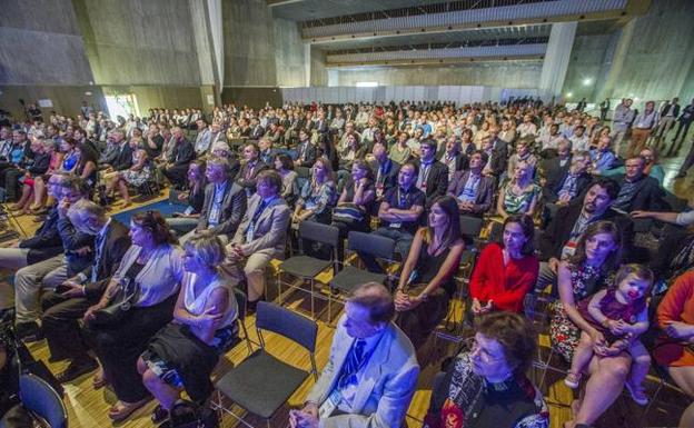 Congreso de medicina celebrado recientemente en el Palacio de Exposiciones de Santander. 