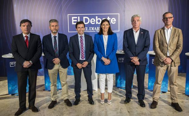 Candidatos a la alcadía de Santander en el debate de El Diario Montañés.