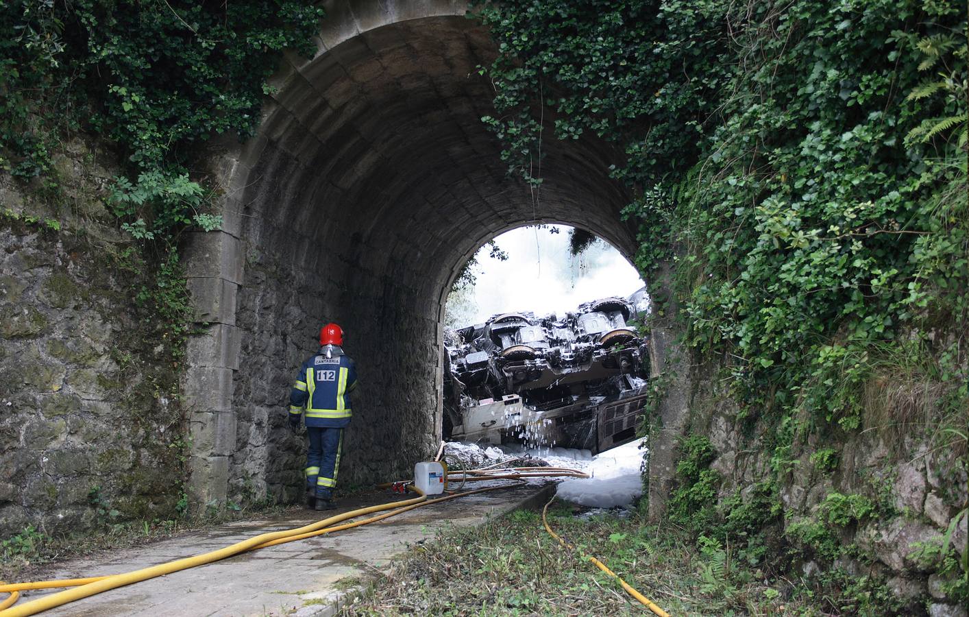Descarrilamiento del tren en Pesués (2007).