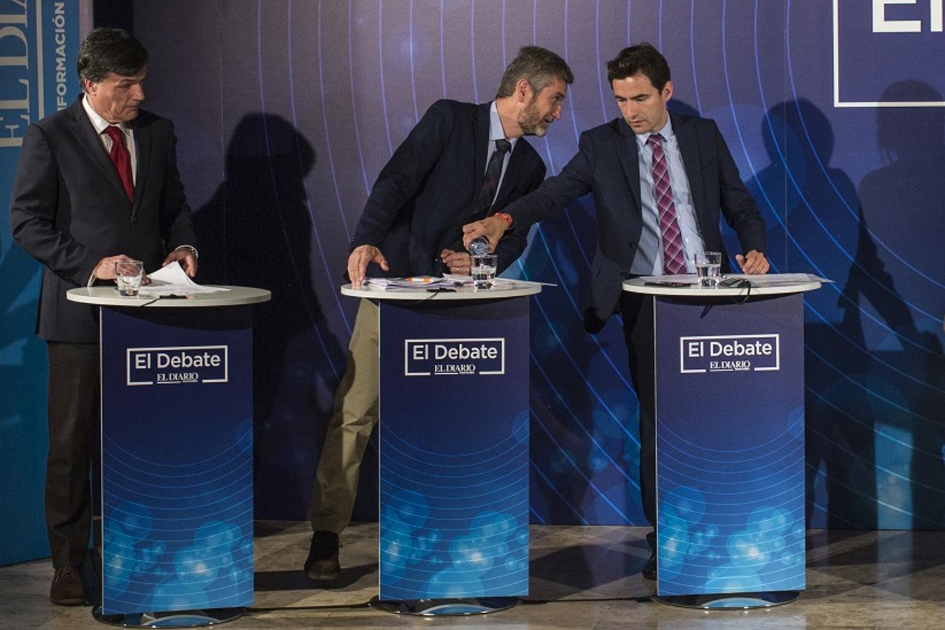 Gema Igual (PP,), Pedro Casares (PSOE), José María Fuentes-Pila (PRC), Javier Ceruti (Ciudadanos), Miguel Saro (Unidas por Santander) y Guillermo Pérez-Cossío (Vox) han participado en el debate organizado por El Diario Montañés.