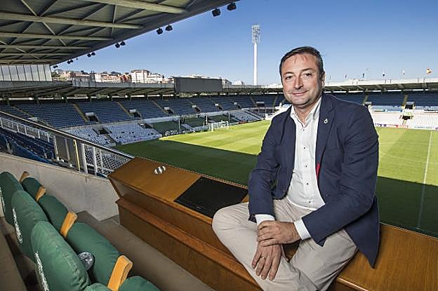 Alfredo Pérez, ayer en los Campos de Sport.