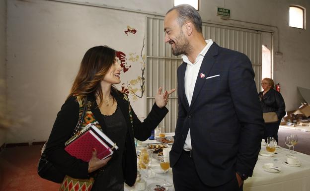 Galería. Olga Quintanilla charla con Javier López Estrada.