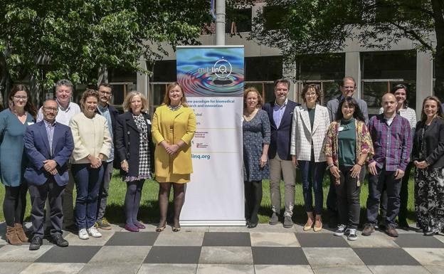 Los representantes de las empresas cántabras que participan en la misión de Sodercán