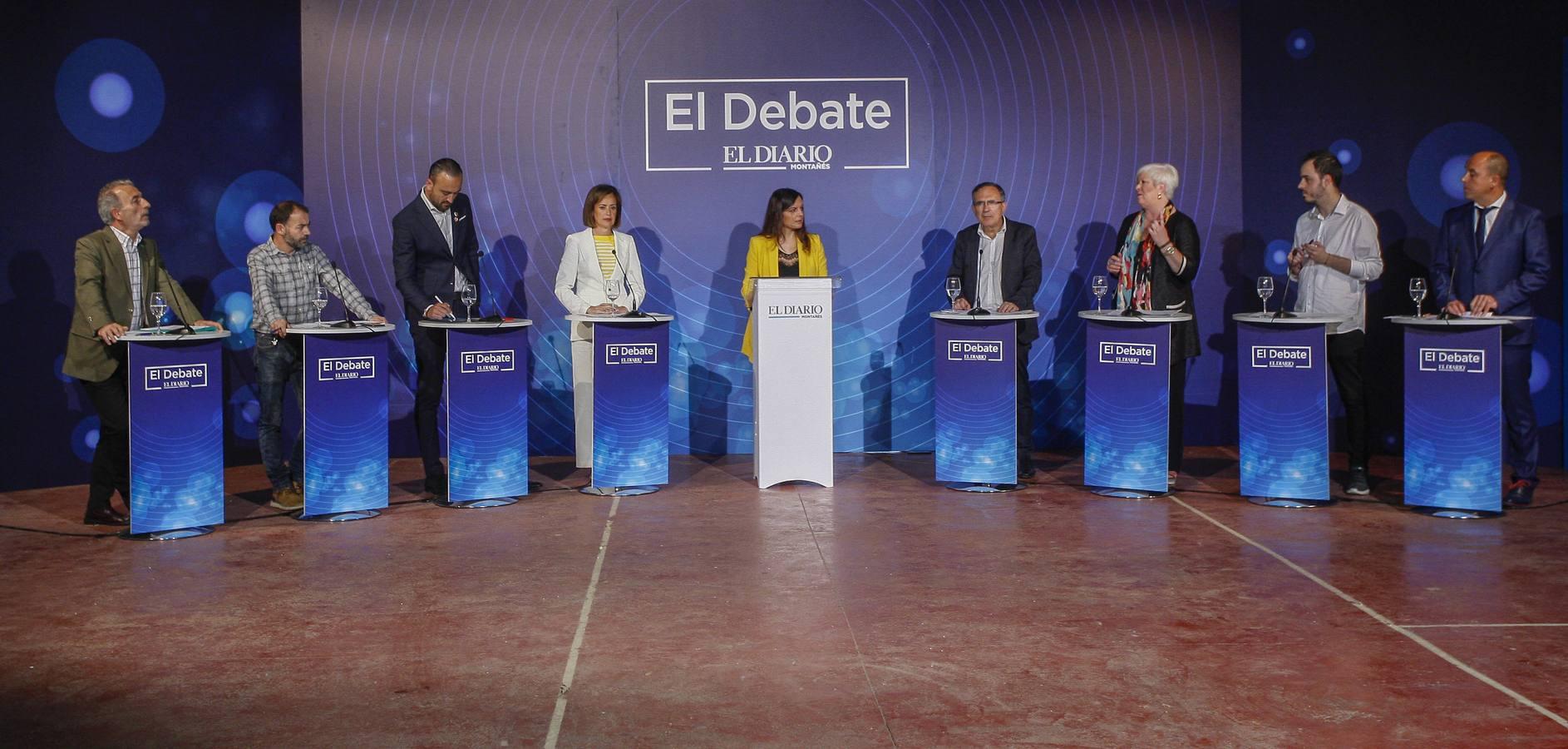 Ángel Bercedo (Vox), Ivan Martínez (ACPT), Javier López Estrada (PRC), Marta Fernández Teijeiro (PP), José Manuel Cruz Viadero (PSOE), Blanca Rosa Gómez Morante (Torrelavega Sí), David García (Unidas Podemos) y Julio Ricciardiello (Ciudadanos) se enfrentaron en el evento organizado por El Diario Montañés