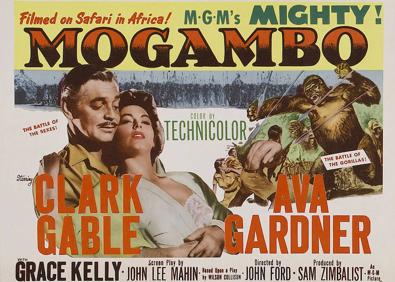 Imagen secundaria 1 - Clark Gable, Ava Gardner y Grace Kelly, explosivo triángulo en 'Mogambo'.